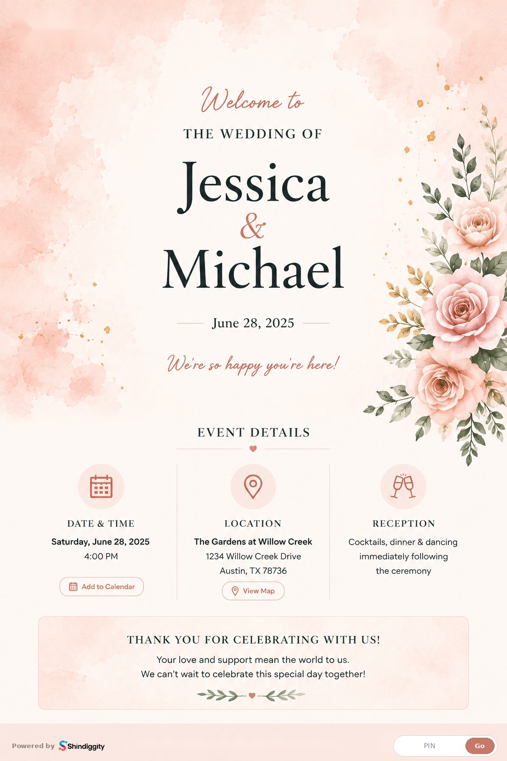 Watercolor theme sample